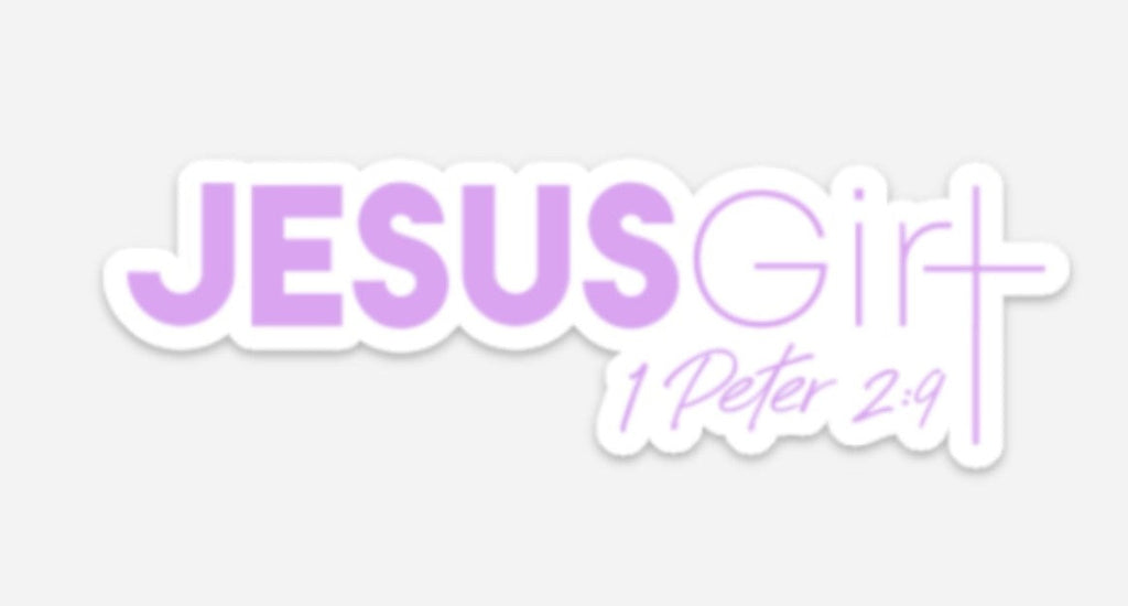 The Jesus Girl Sticker | Purple