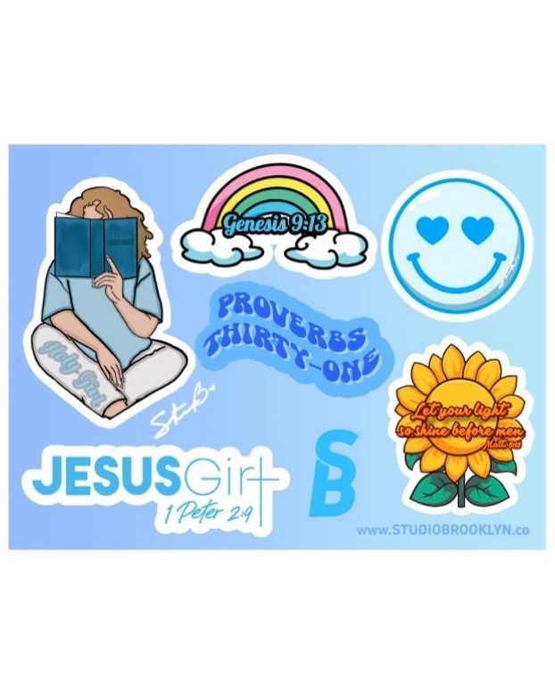 Jesus Girl Sticker Sheet