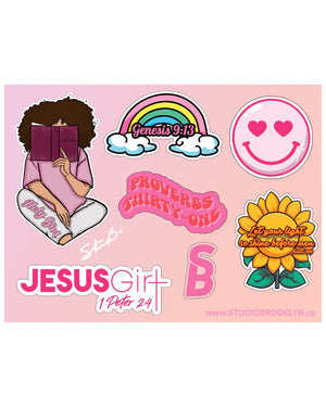 Jesus Girl Sticker Sheet