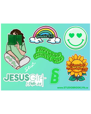 Jesus Girl Sticker Sheet