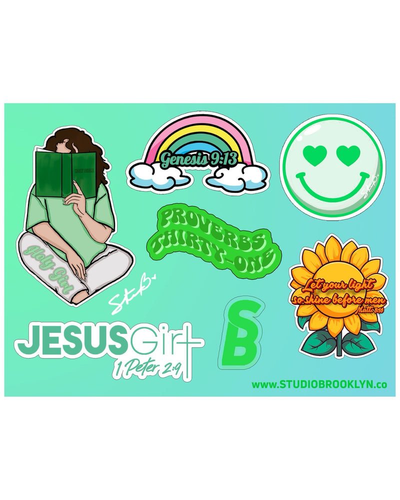 Jesus Girl Sticker Sheet